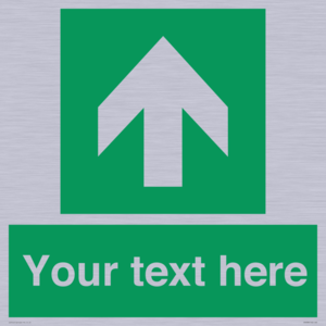 Safe condition Custom arrow up sign